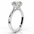thumbnail image 3 of First Jewel Elegant 2.1 Ct Round Cut Hidden Halo Diamond Ring for Women's - Crafted with Beautiful Lab-Created Simulated Diamonds in 14K White Gold Over - Perfect for Engagements and Anniversaries, 3 of 7