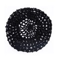 thumbnail image 1 of Women Mesh Crochet Hair Net Portable Breathable Color Accessories Replacement Elastic Solid Color Bedroom Sleeping Hairnet Hat Accessories Black, 1 of 7