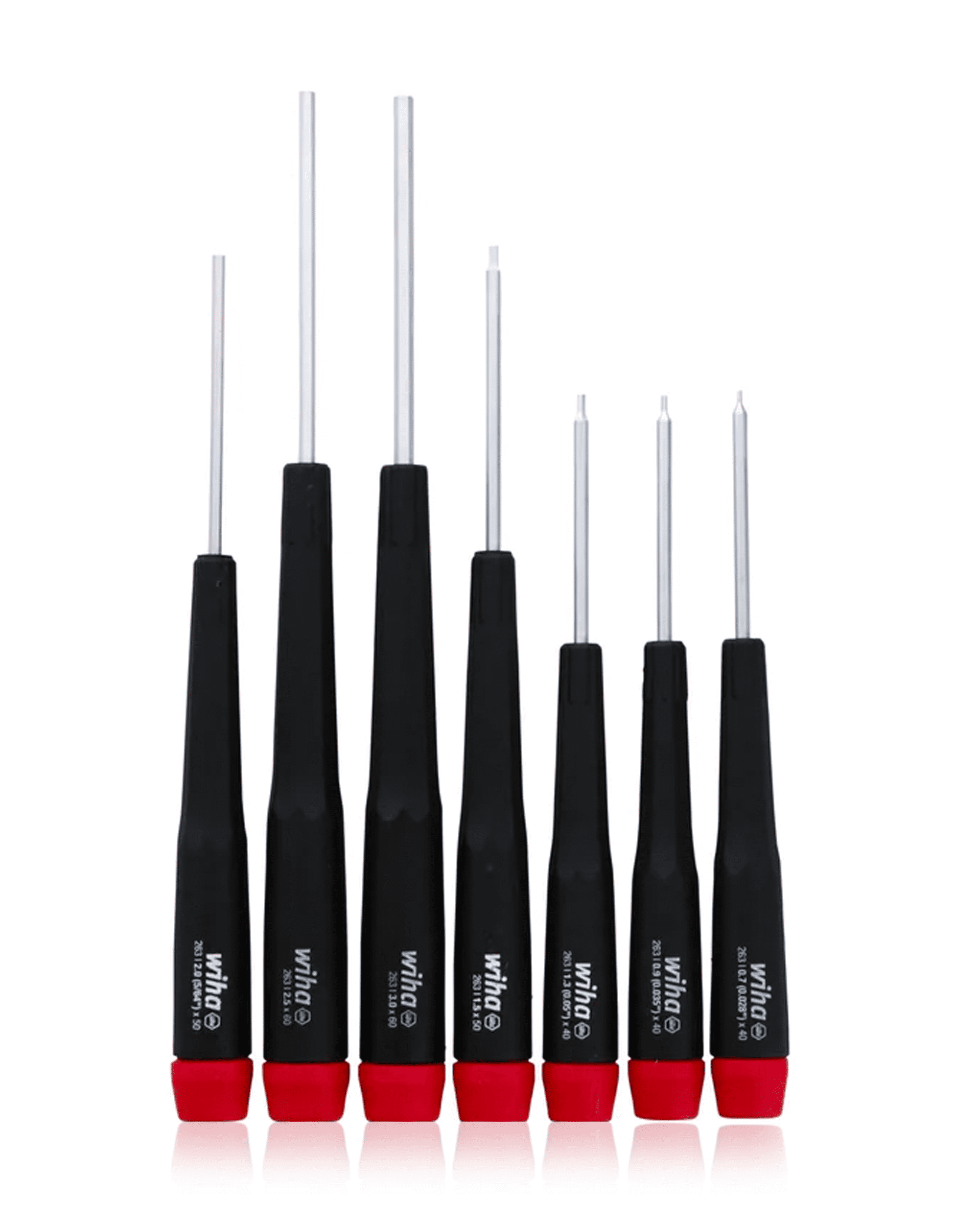 Replacement Wiha 7 Piece Precision Hex Screwdriver Set - Metric