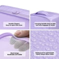 thumbnail image 3 of JJ POWER Travel Packing Cubes, Luggage Organizers with Shoe Bag (Purple), 3 of 6