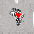 thumbnail image 4 of Inktastic Black History Month Ink Print African Heart Girls Toddler Dress, 4 of 5