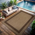 thumbnail image 5 of Outdoor Rug 6x9 - Modern Outside Rugs For Patios Porches Waterproof Durable Washable Non-shedding  Easy-to-clean Indoor Area Carpet (6 X 9 Bordered Jute), 5 of 9