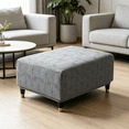 thumbnail image 3 of AUQ 2026 New Stretch Square Ottoman Covers Slipcover,Ottoman Cover Square Soft Knitted Jacquard Cover for Ottoman Square Footstool Protector for Living Room 27-32In, 3 of 7
