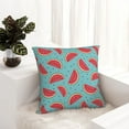 thumbnail image 6 of Yiaed Watermelon Print Pillow Covers Super Soft Decorative Square Throw Pillow Covers Case Cushion Covers for Sofa Couch Bedroom Car Decor（No pillow core）-26"x26", 6 of 7