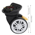 thumbnail image 2 of Universal Wheel,Outdoor Mute Brake Universal Draw Box Wheel Luggage Cases Wheel Proven Performance, 2 of 14