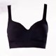thumbnail image 2 of Gibobby Brasier deportivo para mujer Sujetador con cierre frontal para mujer, espalda, talla grande, sin forro, con aros, completa(Negro,CH), 2 of 5