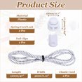 thumbnail image 2 of Uxcell 2 Count Elastic Shoe Laces, No Tie Shoelaces Reflective Dot White, 2 of 6