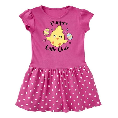 

Inktastic Happy Easter Pappy s Little Chick Gift Baby Girl Dress