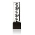thumbnail image 5 of Alpine Corporation CPS194 Outdoor 55" Modern Stainless Steel Geometric Orbs Water Fountain, Soothing Water Feature for Patios, Gardens, and Outdoor Décor, Brown, 5 of 13