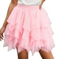 thumbnail image 5 of Women Dresses PinkTutu Dress for Women Tulle Skirt Layered Mesh Fairy Skirt Tutu for Women Adults, 5 of 5