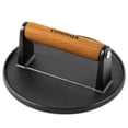 thumbnail image 1 of CUSIMAX Smashed Burger Press Cast Iron, 6.3" Heavy-Duty Burger Smasher with Wood Grip, Round Flat Grill Press for Smash Burgers, M, 1 of 7