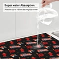 thumbnail image 5 of Yiaed Fire Fighting Print Highly Absorbent Microfiber Kitchen Counter Mat, Dish Drying Pad for Dishes, Utensils, Pots and Pans, Large 18" x 24", 5 of 7
