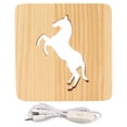thumbnail image 2 of 3D Wood Carving Lamp, Wood Carving Lamp Hollow Design Eye Protection Decoration  For Living Room, 2 of 8