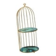 thumbnail image 4 of Langgg Perfume Rack Makeup Jewelry Display holder ool make-up Shelf make-up living drawer Creams Tray green stone 2 Tier, 4 of 9