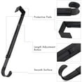 thumbnail image 3 of chalian Wreath Hanger, Adjustable Over The Door Wreath Hanger from 14.9 to 25 Inches & Wreath Holder & Wreath Door Hanger for Front Door Decor 20 lbs Larger Christmas Decorations Hook (Black), 3 of 14
