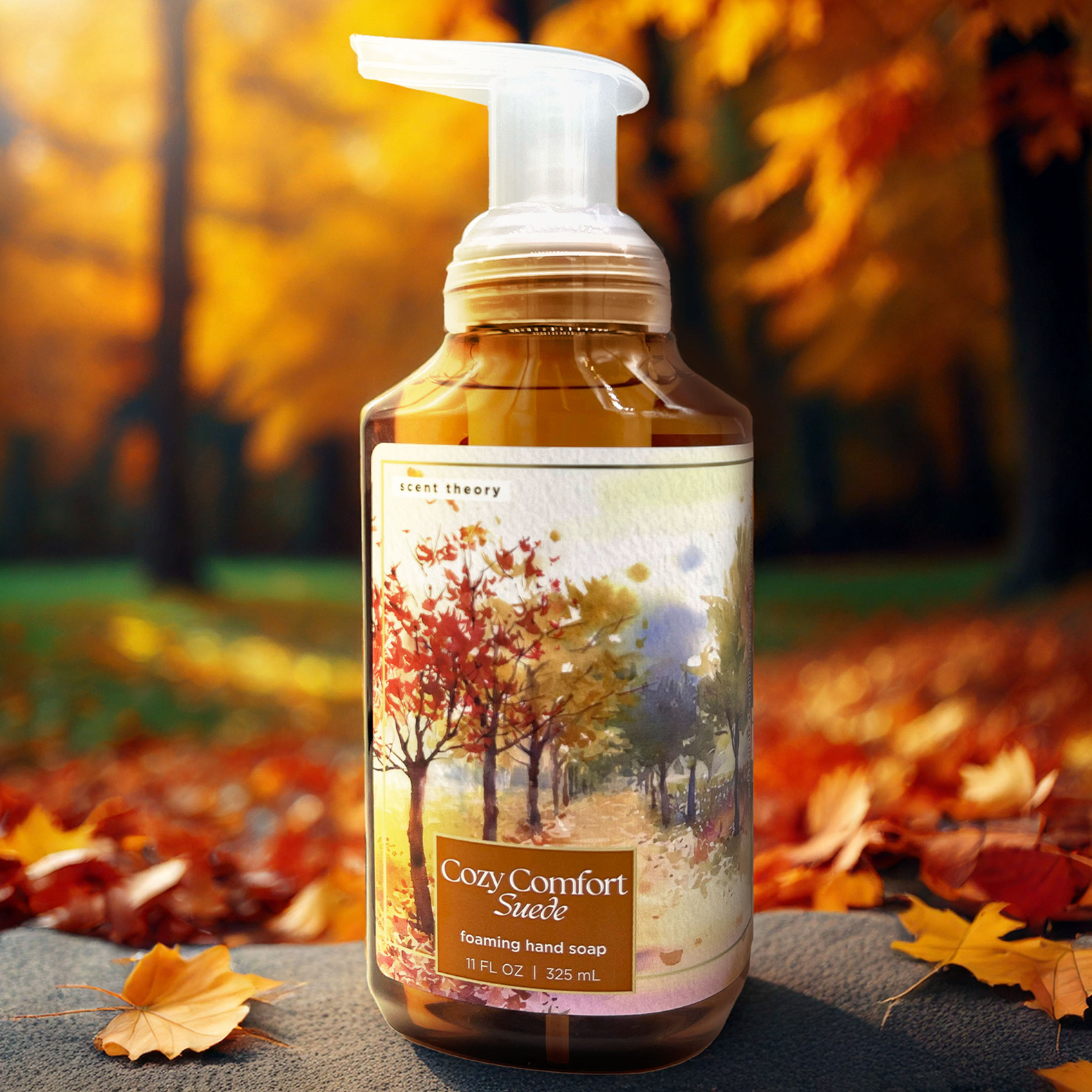 Scent Theory Foaming Hand Soap, Cozy Comfort Suede, 11 fl oz