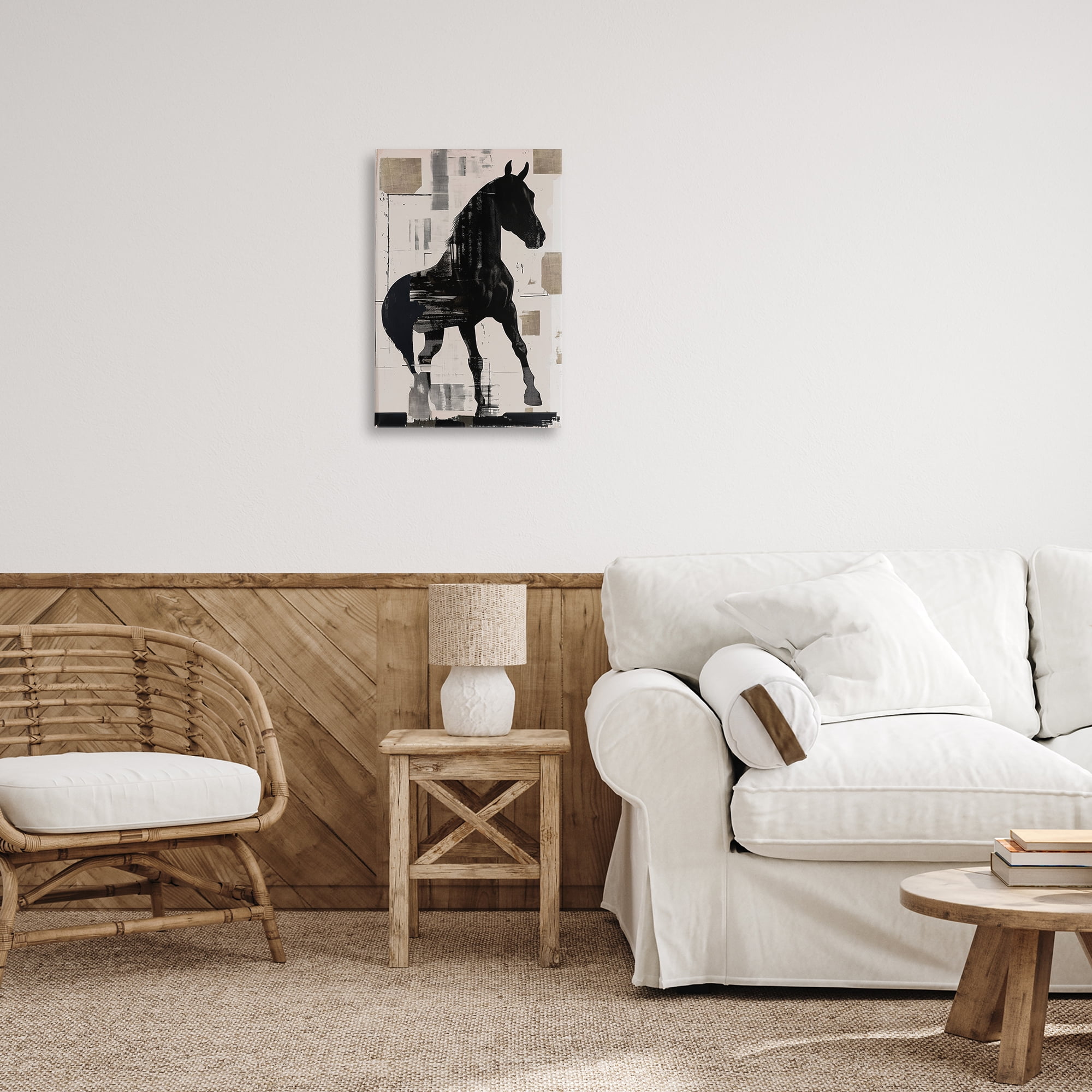 Equinity Horse Silhouette Canvas Wall Art, design by Annabelle Hall