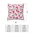 thumbnail image 2 of Throw Pillow Covers, Colorful Eggs Lilies Flowers Soft Square Pillow Cases with Invisible Zipper for Couch Bed Sofa, Farmhouse Fall Home Decor 18"x18", 2 of 7