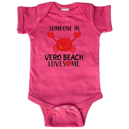 

Inktastic Someone in Vero Beach Loves Me Gift Baby Boy or Baby Girl Bodysuit