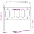 thumbnail image 4 of vidaXL Metal Headboard White 100 cm, 4 of 4