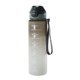 thumbnail image 3 of Botella de agua para deportes al aire libre de 1000 ml con botella a prueba de fugas de paja (blanco y negro) Hugtrwg Para Estrenar, 3 of 8
