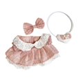 thumbnail image 3 of 3x Muñecas Vestidas Casuales Accesorios, Ropa Hecha a Mano Disfraz para Peluche de 15 cm D, 3 of 9