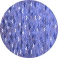 thumbnail image 1 of Ahgly Company Indoor Round Southwestern Blue Country Area Rugs, 3' Round, 1 of 4