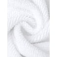 thumbnail image 5 of INSPIRE CHIC Women's Terry Cloth Robe Absorbent Snap-Button Bath Wrap with Pockets & Flattering Neckline M White, 5 of 6