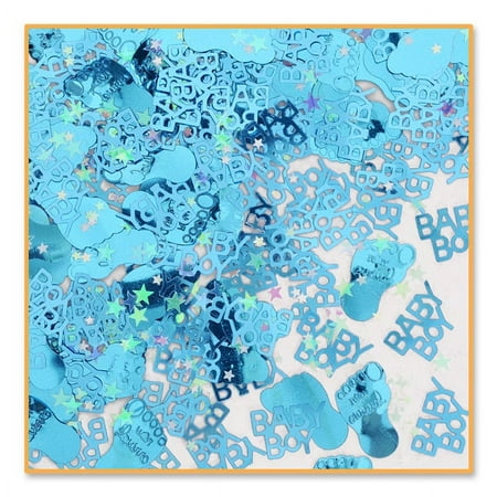 Beistle Pack of 6 Multicolor "Baby Boy" Baby Shower Confetti Bags 0.5 oz.