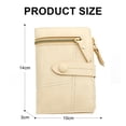 thumbnail image 2 of Cartera pequeña para mujer, tarjetero de piel sintética, mini monedero compacto con bolsillo para monedas con cremallera, 2 of 5
