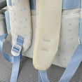 thumbnail image 2 of Bow Embroidery School Backpack, Star Print Backpack with Mini Pendant Bag, Lightweight Loptop Backpack for Travel Shopping (Blue), 2 of 7