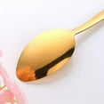 thumbnail image 3 of 12-Piece Stainless Steel Dinner Spoons Set, Table Spoon Dessert Spoons for Home, Kitchen or Restaurant - 6.9 Inches, Golden, 3 of 6