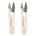 thumbnail image 1 of Shisuyan 2Pcs Small U Shape Sewing Scissor Practical Trimming Tool Household Versatile Handcraft Cutter With Cap, 1 of 8