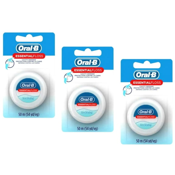 Oral-B EssentialFloss Waxed 54 Yards (Pack of 3)