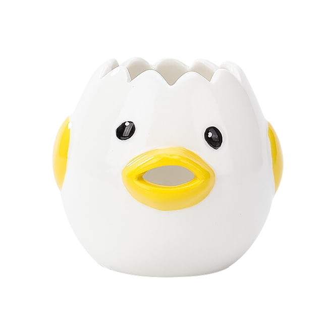 Harpily Kitchen Gadgets Cute Little Chicken Ceramic White Separator Baking Liquid Separation