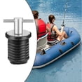 thumbnail image 3 of Marine Boat Drain Plug T-Handle Screw Adjustable Rubber Deck Drain Plug,Silver 19MM, 3 of 5