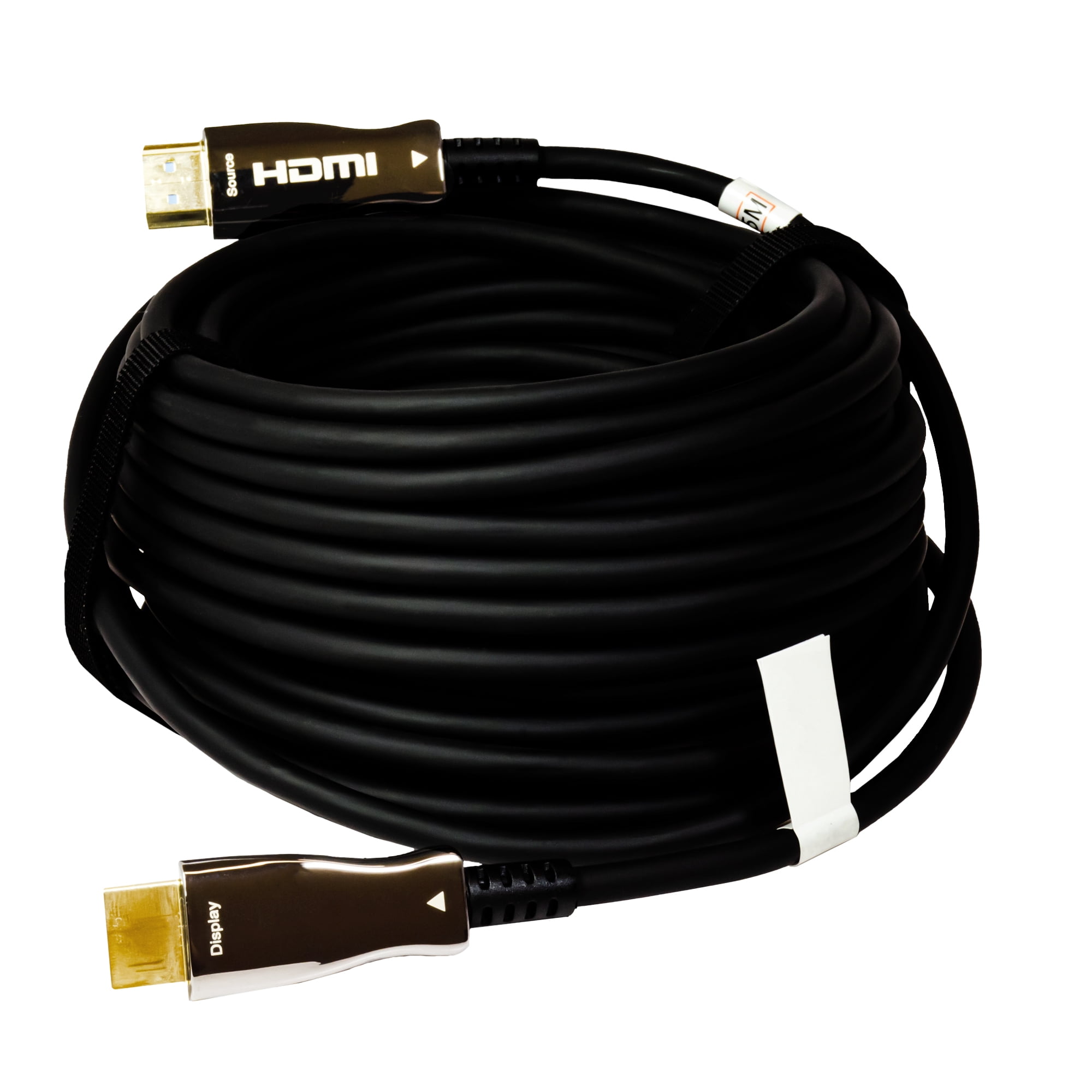 J-Tech Digital HDMI 2.0 Active Fiber Optic Cable 18Gbps 49.2 Feet | 4K 60Hz 4:4:4 HDR10 HDCP 2.2 Unidirectional [JTECH-FCAB154K]