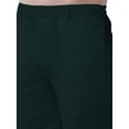 thumbnail image 4 of eloria Men's Premium Comfort Straight Fit Flat Front Dress Pant Pyjamas, Color: Bottle Green, Size : 36, 4 of 6