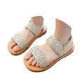 thumbnail image 3 of Mepaouo Girls Sandals Cork Footbed Casual Slides Back Strap Open Toe Summer Flat for Kids Toddler, 3 of 6