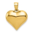 thumbnail image 1 of 14K Yellow Gold Puffed Heart Pendant, 1 of 2