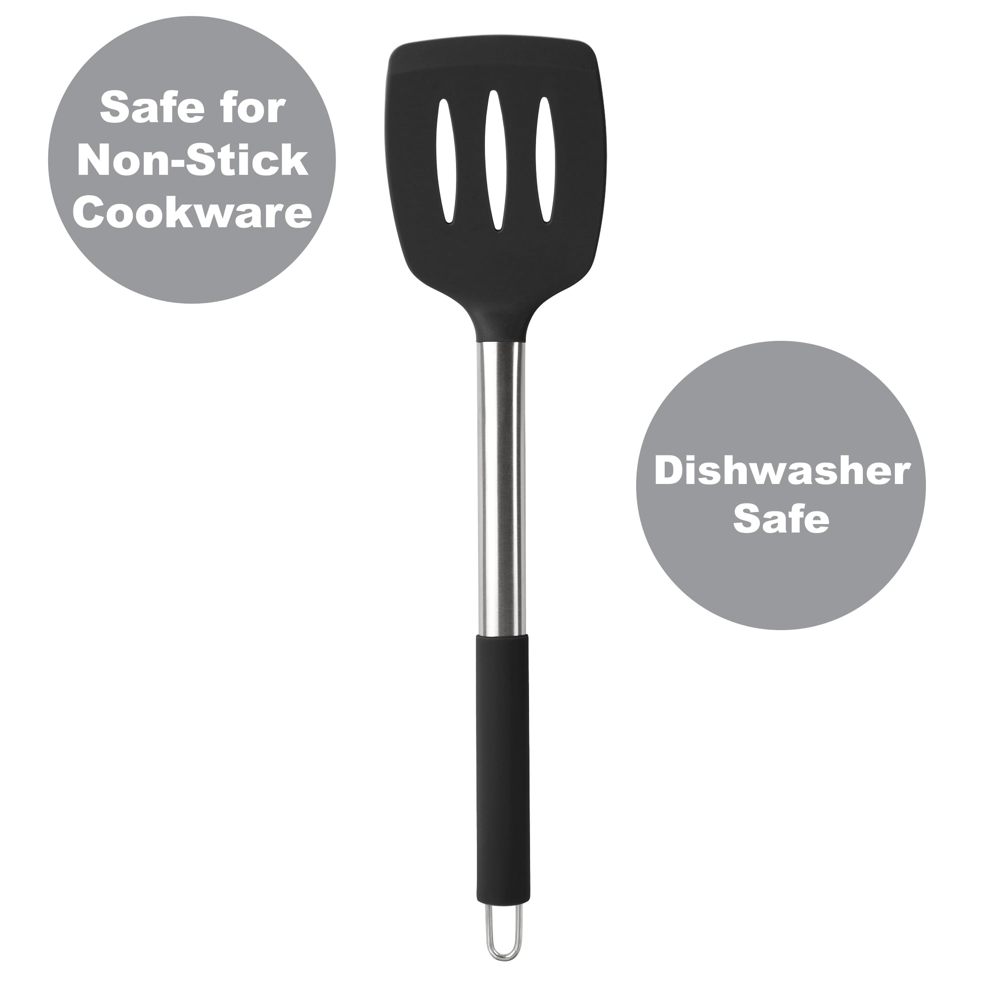 Mainstays 10 Piece Silicone Utensil Set - Black