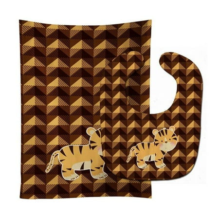 Tiger Baby Bib & Burp Cloth