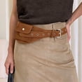 thumbnail image 5 of Slccxzc Retro Suede Waist Bag Anti-Theft Belt Bag with Adjustable Strap Lightweight Bum Bag for Travel Daily Commute Sports Hiking, 5 of 7