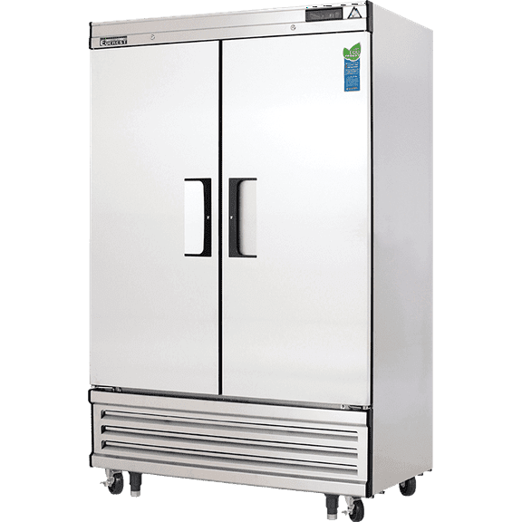 Everest Refrigeration EBSF2 49.65' Reach-in Commercial Freezer with Double Solid Doors, Two Sections, 115v, NSF, 48 Cubic Feet
