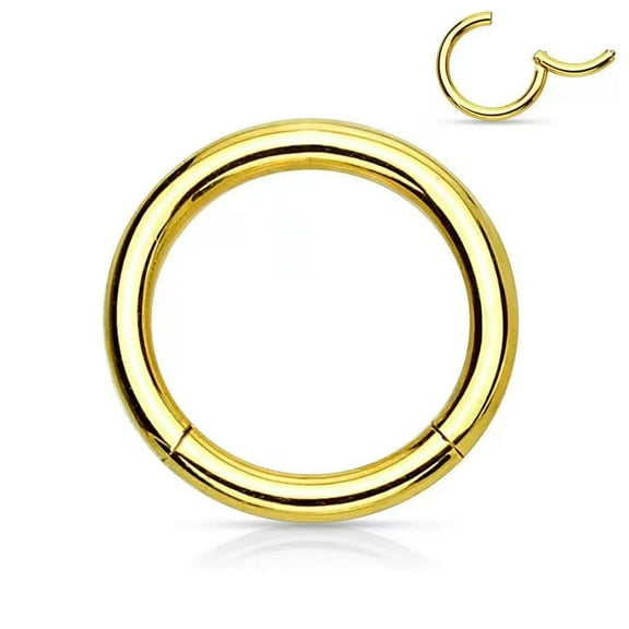 DESIGNICE 2026 New Nose Piercings,Corrosion-Resistant Hoop Nose Rings for Women,Seamless Design Nose Rings Hoops for Party,Casual,Festival Gold