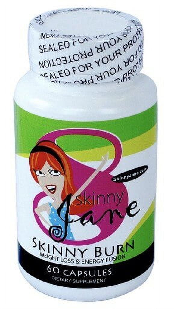 Skinny Jane Skinny Burn -  Daily Supplement for Energy, Focus, and Metabolism -  60 Capsules - Plant Based Ingredients -  30 Day Supply