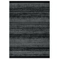 thumbnail image 2 of World Rug Gallery Contemporary Minimalistic Stripe LInes Area Rug - BLACK 5' X 7', 2 of 8