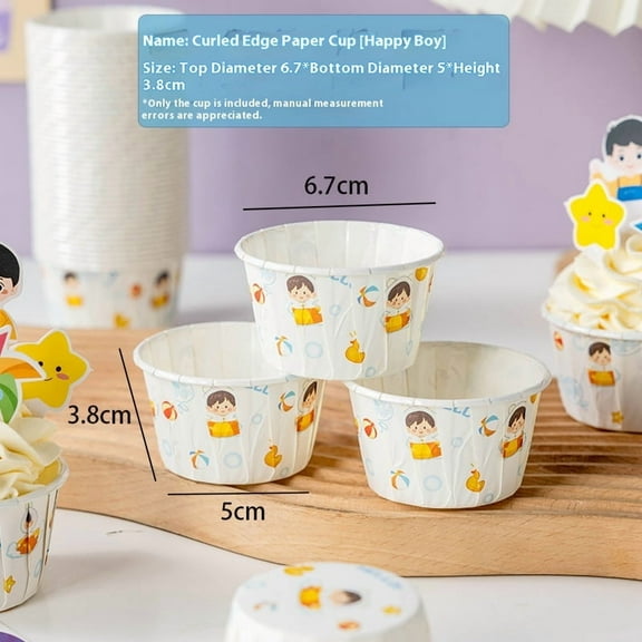 Mini Cupcake Liners for Baking Cupcake, 100Pcs Cupcake Muffins Liners Cupcake Holders Paper Greaseproof Wrappers for Wedding, Showers, Gift