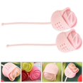 thumbnail image 4 of 2 pcs Silicone Tea Strainers Loose Tea Infuser Rose Flower Shape Loose Leaf Tea Infuser Pink, 4 of 4