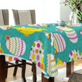 thumbnail image 3 of Coolnut Easter Eggs Rectangle Tablecloth, Waterproof Washable Polyester Table Cover for Kitchen Dinner Party, 60 x 120 Inch House Decor, 3 of 7
